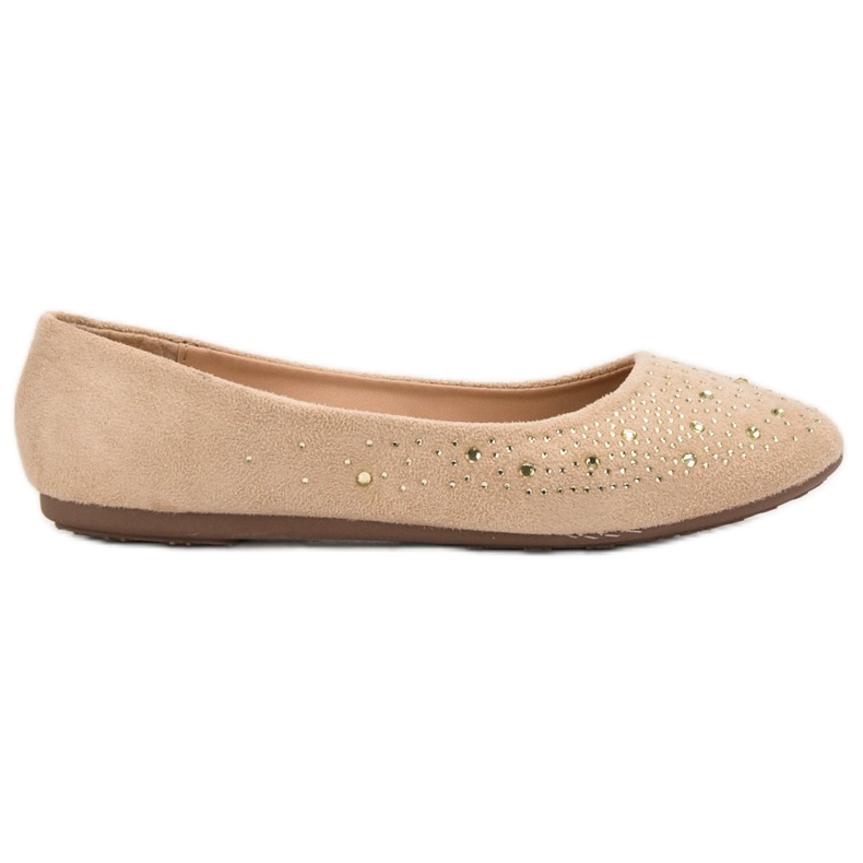 Renda Ballerine Con Cubic Zirconia beige