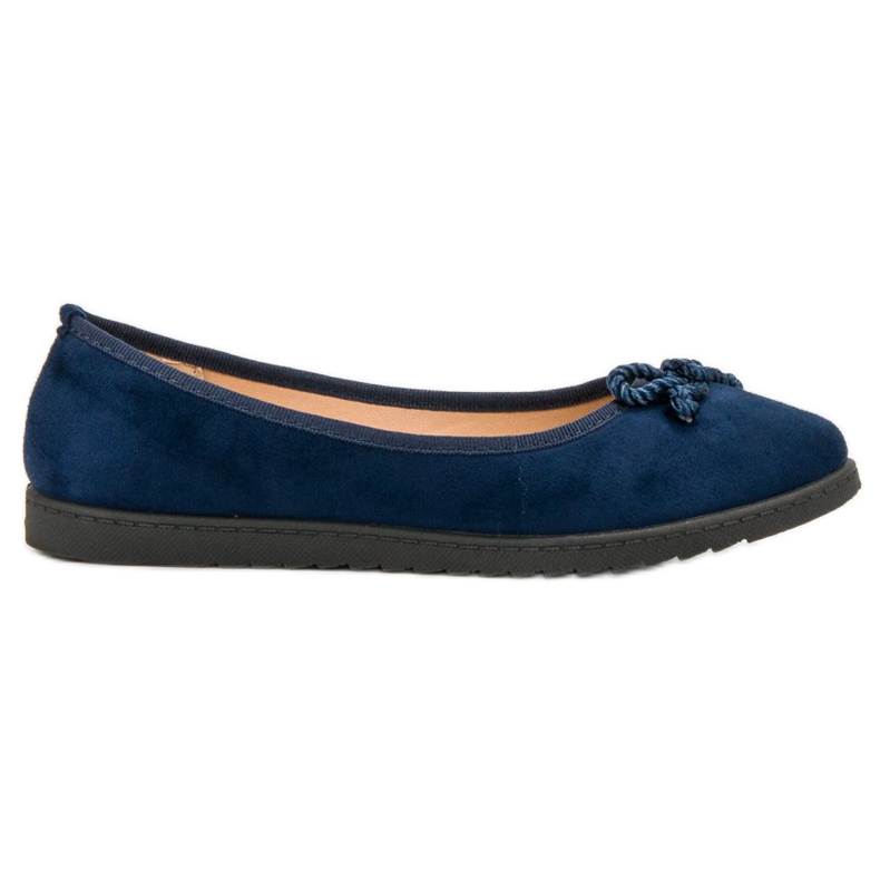 Comer Ballerine in camoscio blu