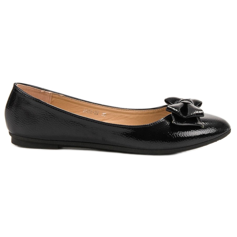Comer Ballerine Laccate Con Fiocco nero
