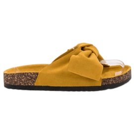 Diamantique Pantofole Con Fiocco giallo