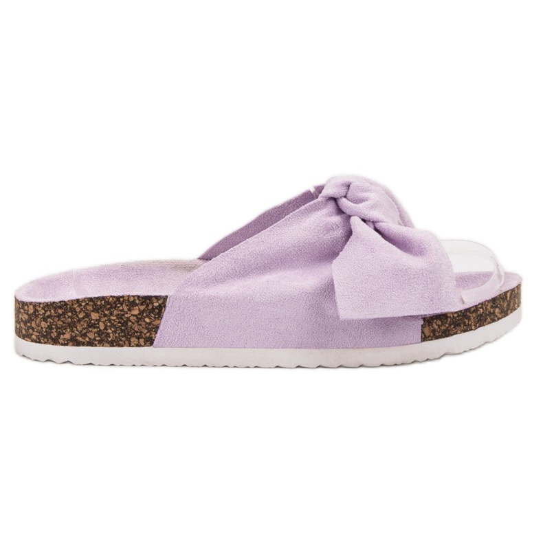 Diamantique Pantofole Con Fiocco viola