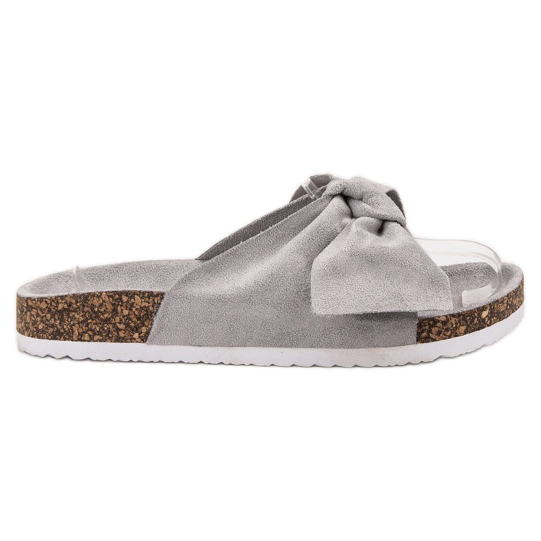 Diamantique Pantofole Con Fiocco grigio