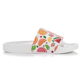 Vices Pantofole di frutta bianca