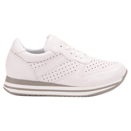 Kylie Scarpe sportive in ecopelle bianca