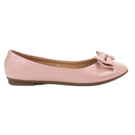 Comer Ballerine Laccate Con Fiocco rosa