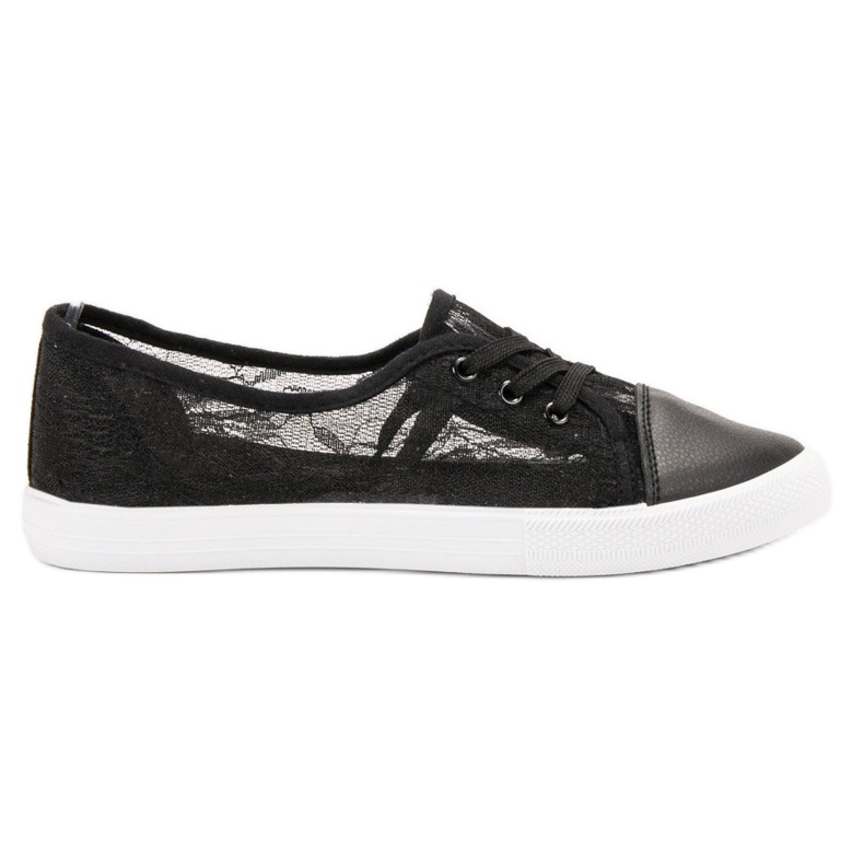Mckeylor Sneakers basse in pizzo nero