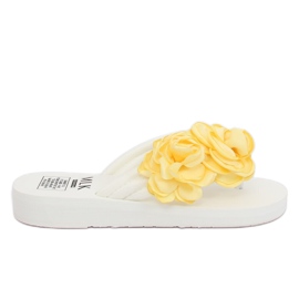 Infradito bianche TS-33 White bianca giallo