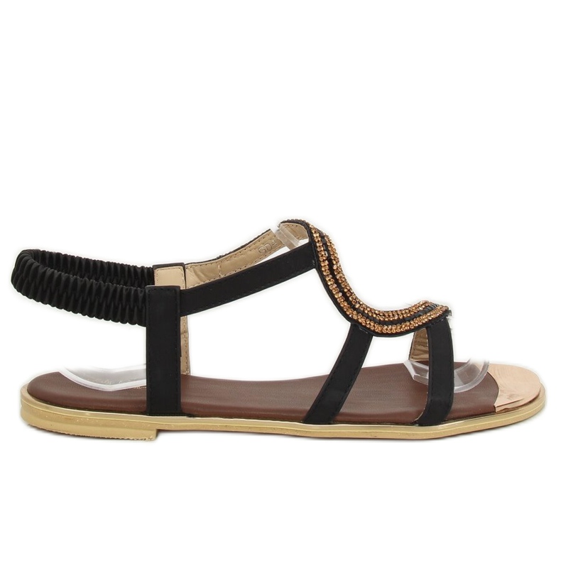 Sandali neri asimmetrici GD4157 Black nero