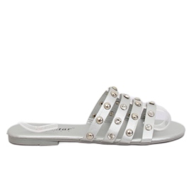 Ciabatte argento da donna DD83P Silver grigio