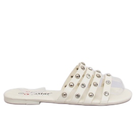 Pantofole da donna bianche DD83P White bianco