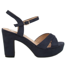 Sandali sulla piattaforma JC15017 DK.BLUE blu navy