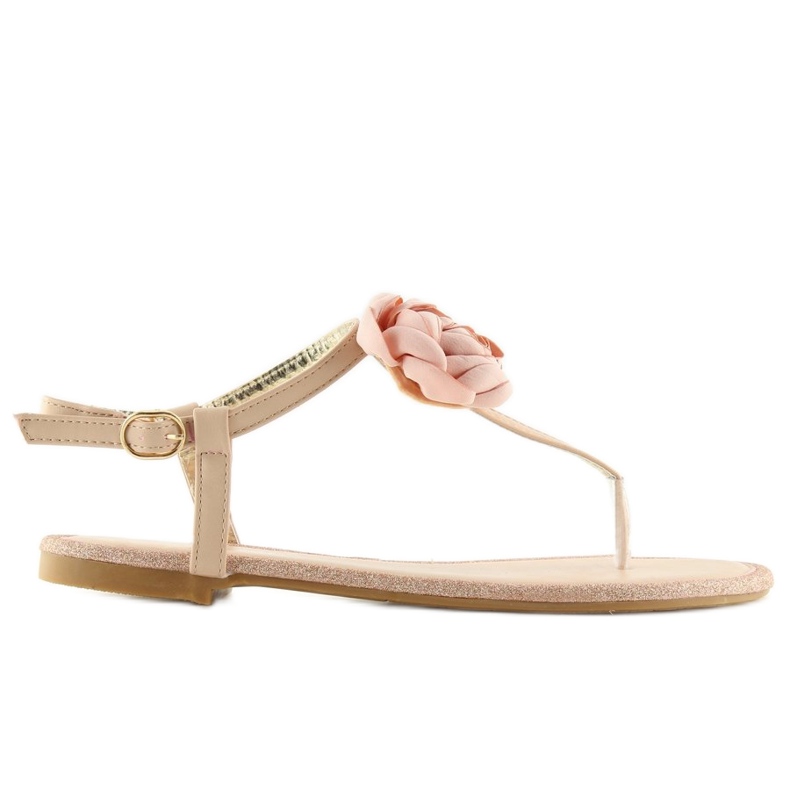 Infradito con fiore rosa T314P Pink