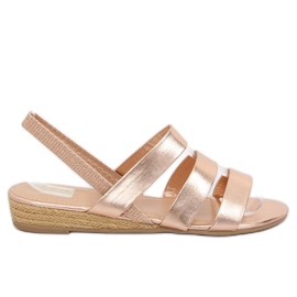 Sandali espadrillas champagne SM007 Champagne rosa
