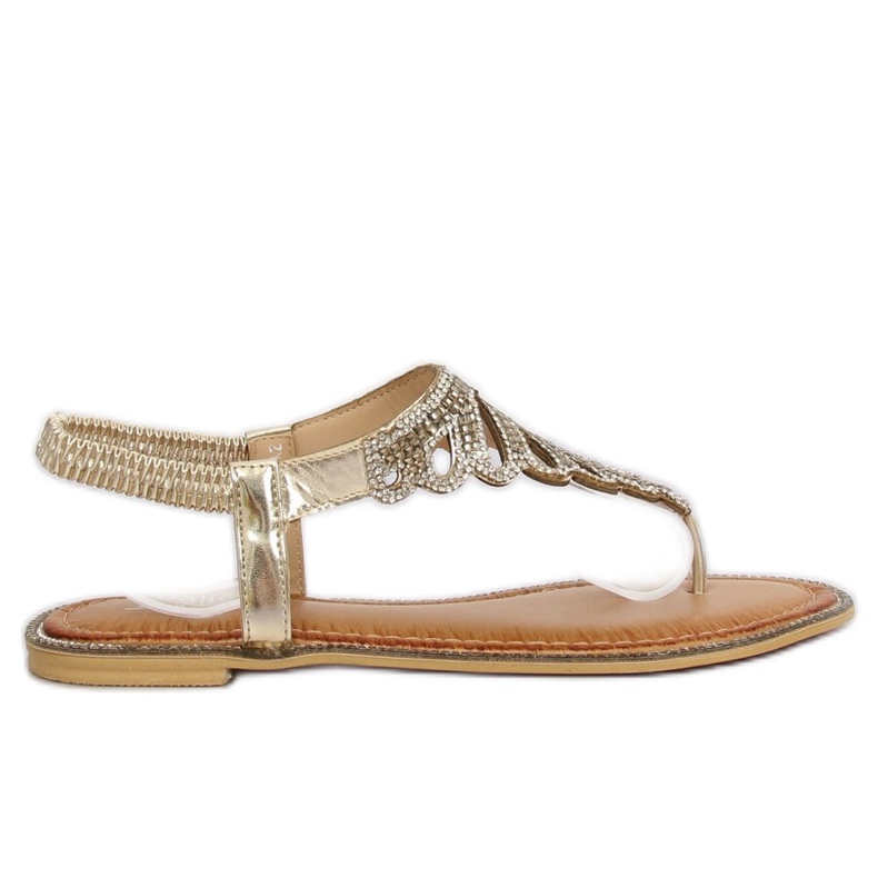 Infradito con pietre ZY172 L.GOLD d'oro