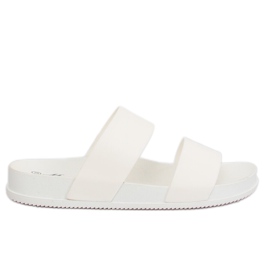 Pantofole bianche da donna bianche TS-23 White bianco