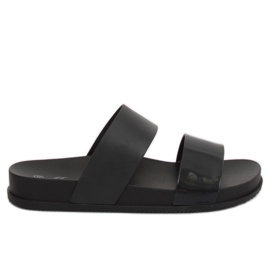 Pantofole nere da donna nere TS-23 Black nero