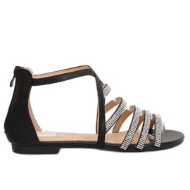 Sandali da donna neri LL6339 Nero