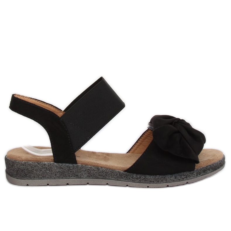 Sandali da donna con fiocco nero F3055 Black