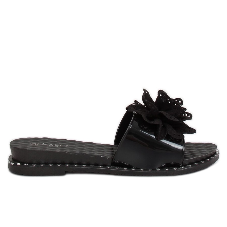 Pantofole nere da donna nere 38822 Black nero