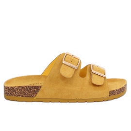 Pantofole gialle da donna gialle 6105 Yellow giallo