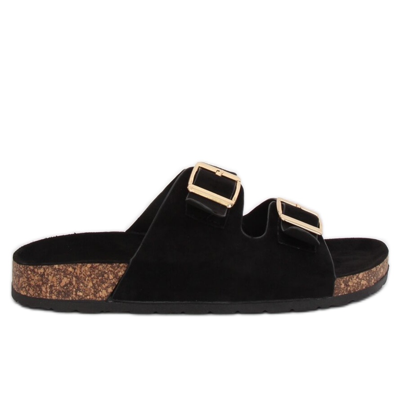 Pantofole nere da donna nere 6105 Black nero