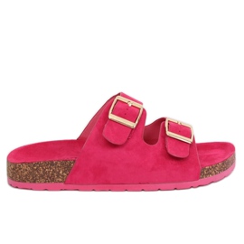 Pantofole da donna fucsia 6105 Fucsia rosso