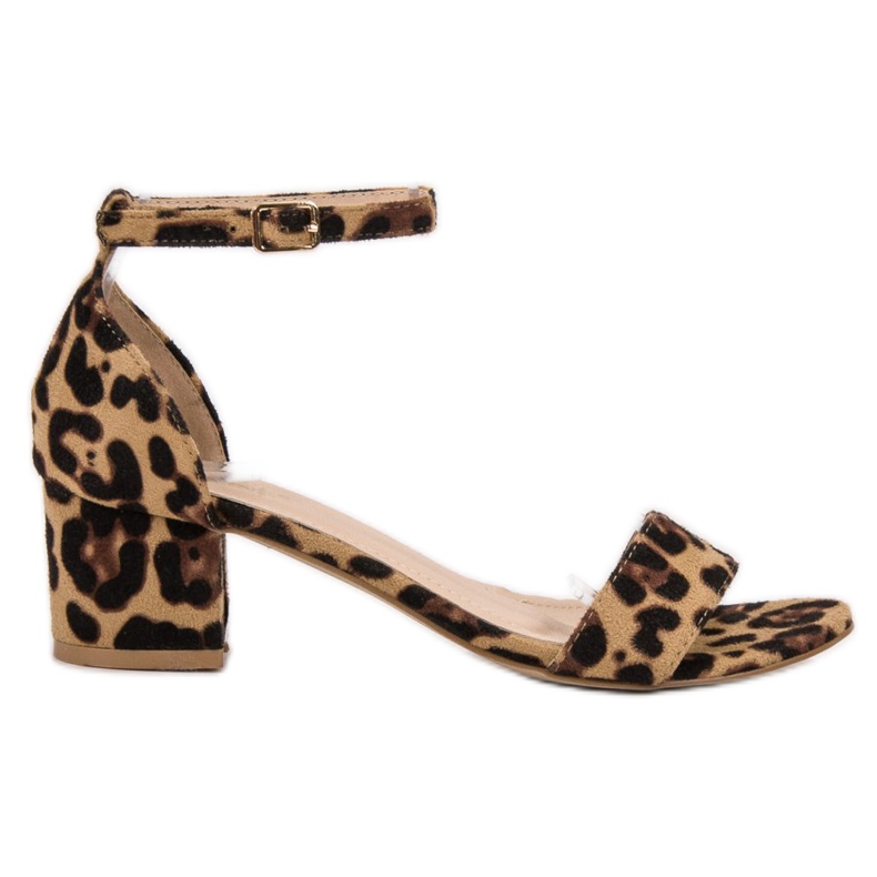 SHELOVET Sandali classici maculati marrone