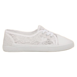 Mckeylor Sneakers basse in pizzo bianco