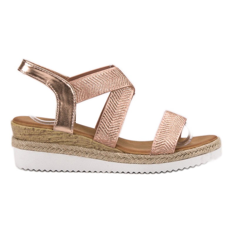 Bello Star Espadrillas Slip On Sandali rosa giallo