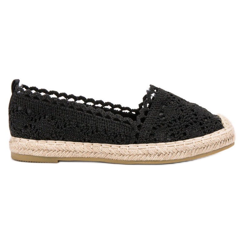 Seastar Espadrillas di pizzo nero