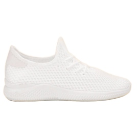 SHELOVET Scarpe sportive con rete bianca