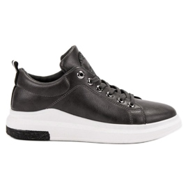 Weide Eleganti scarpe da ginnastica con lacci grigio