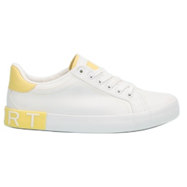 SHELOVET Scarpe da ginnastica alla moda bianca