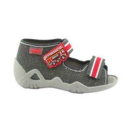 Pantofole da bambino Napa Befado 250P089 grigio rosso