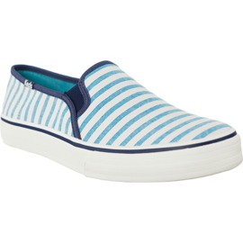 Keds Double Decker Cabana Stripe 670 bianca blu