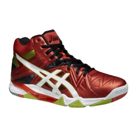 Scarpe da pallavolo Asics Gel-Cyber ​​Sensei 6 Mt M B503Y-2101 multicolore rosso