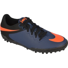 Scarpe da calcio Nike HypervenomX Pro Tf M 749904-480 blu, nero, navy, arancione blu navy