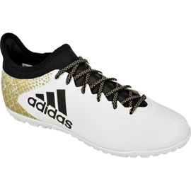 Scarpe da calcio Adidas X 16.3 Tf M AQ4352 bianca bianca