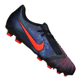 Nike Phantom Vnm Elite Fg Jr AO0401-440 scarpe da calcio nero blu navy