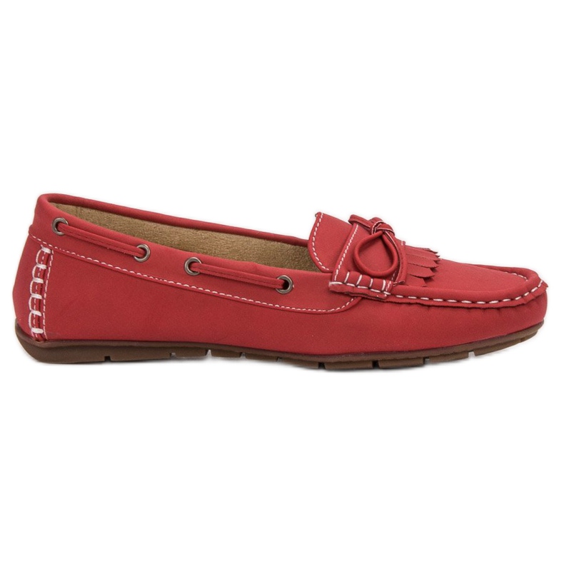 SHELOVET Mocassini Con Fiocco rosso