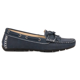 SHELOVET Mocassini Con Fiocco blu