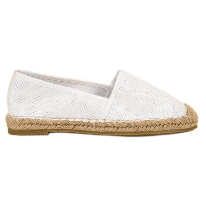 Ideal Shoes Scarpe Slip-On in pelle scamosciata bianca