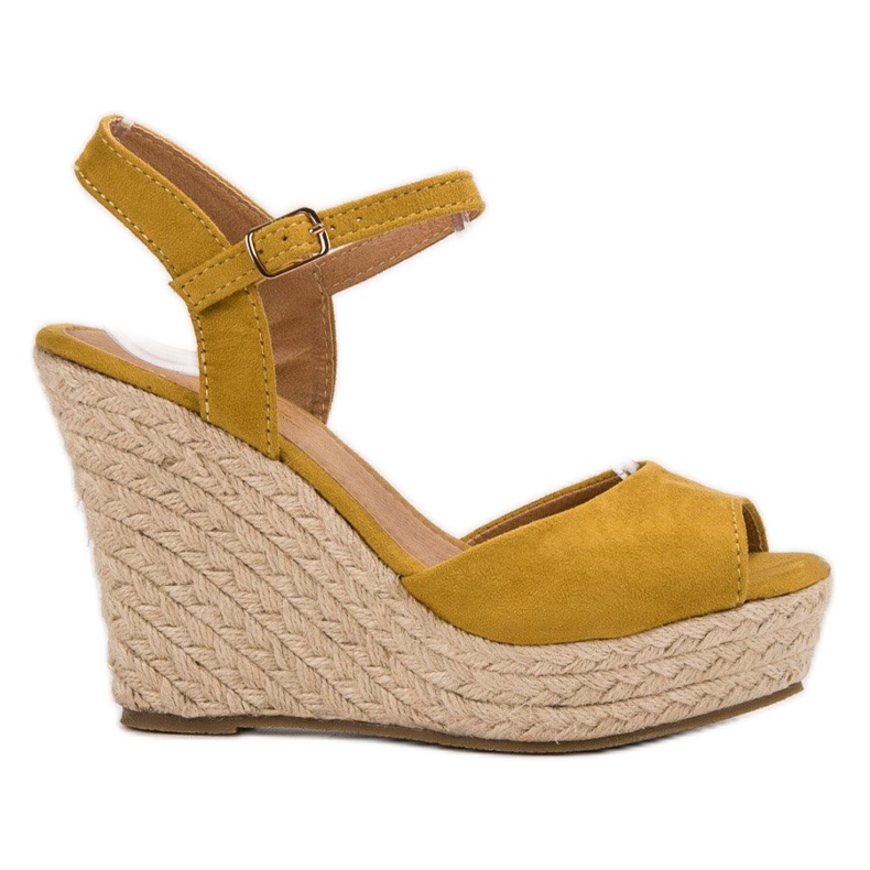 JESSY ROSS Sandali senape giallo