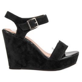 Vinceza Sandali in pelle scamosciata nero