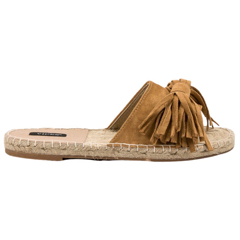 VICES Pantofole con Frange marrone