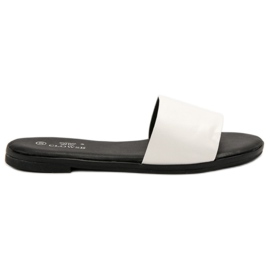 Clowse Pantofole Bianche Classiche bianca