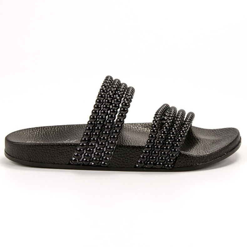 Bello Star Pantofole Con Perline nero