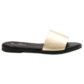 Clowse Classiche pantofole dorate d'oro
