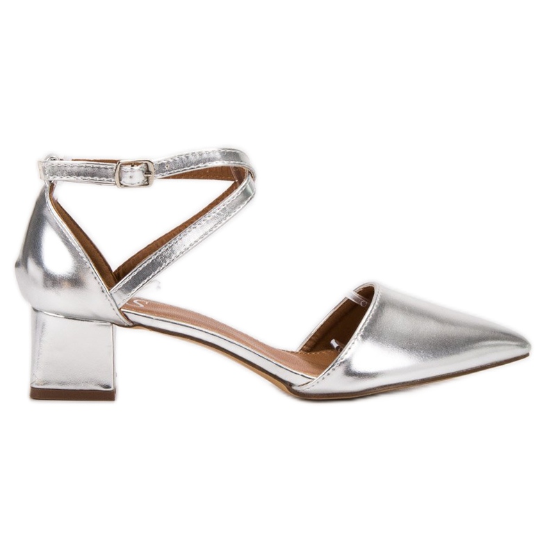 SHELOVET Décolleté d'argento grigio