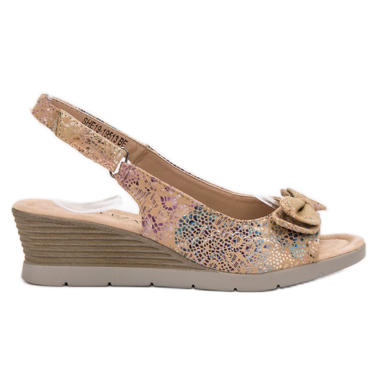 Vinceza Sandali Con Fiocco marrone multicolore